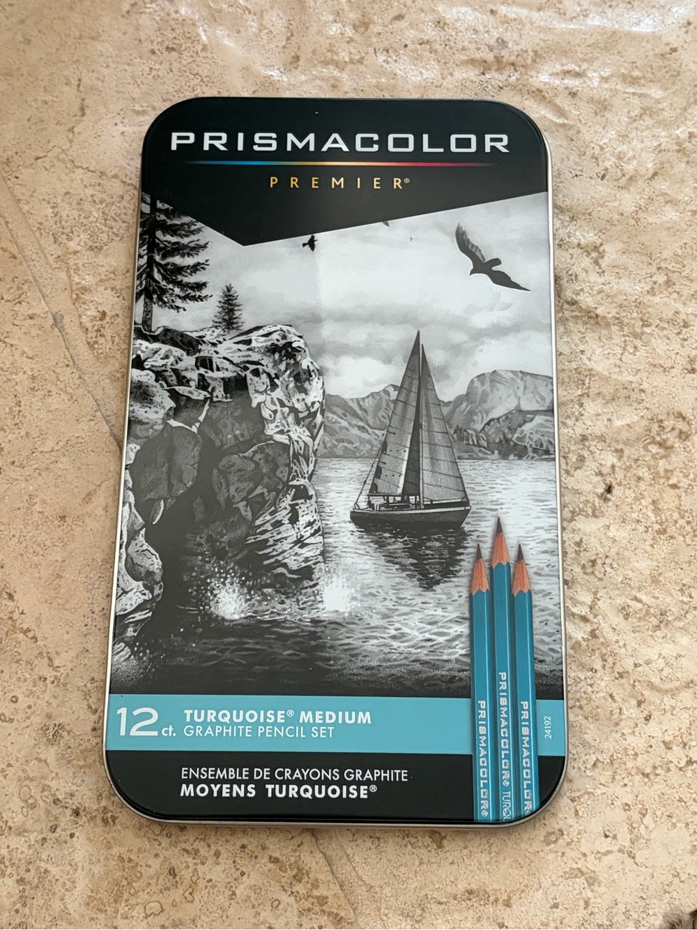 Prismacolor Premier Turquoise Medium Graphite Pencil 12-count Set